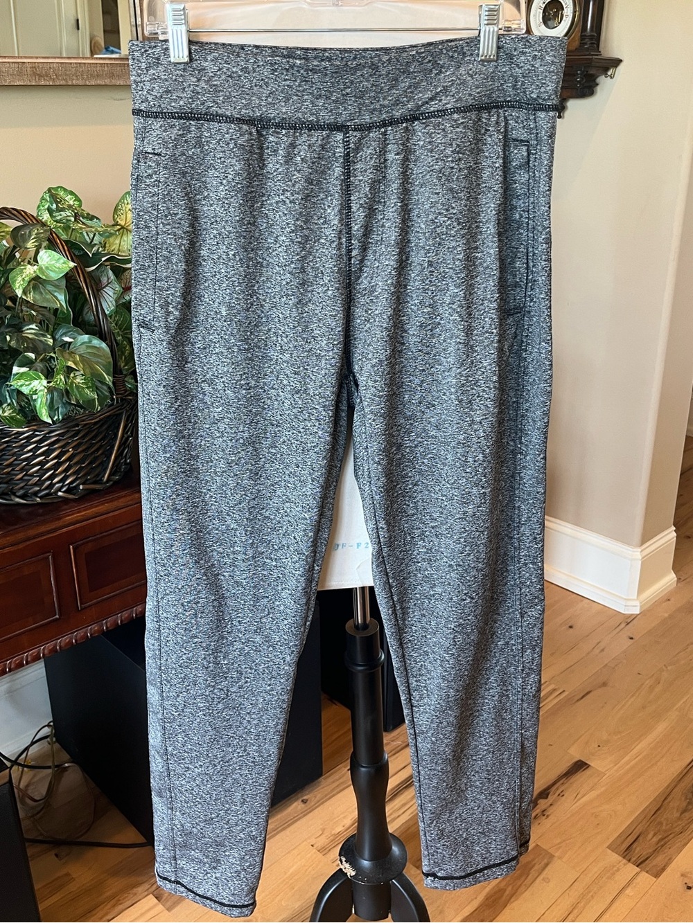 Pony Black Marled Track Joggers